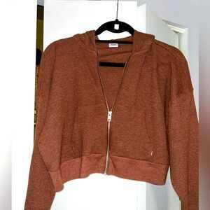 TNA crop brown sweater - size XS